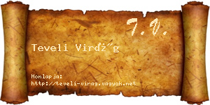 Teveli Virág névjegykártya